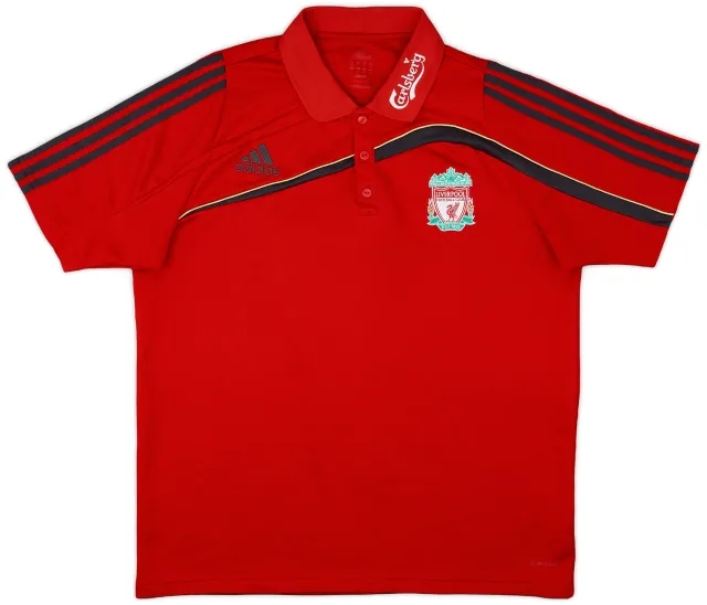 2009-10 Liverpool adidas Polo Shirt - 9/10 - (XL)