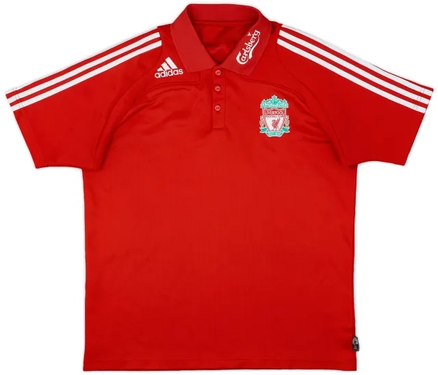 2008-09 Liverpool New Balance Polo Shirt - 9/10 - (L)