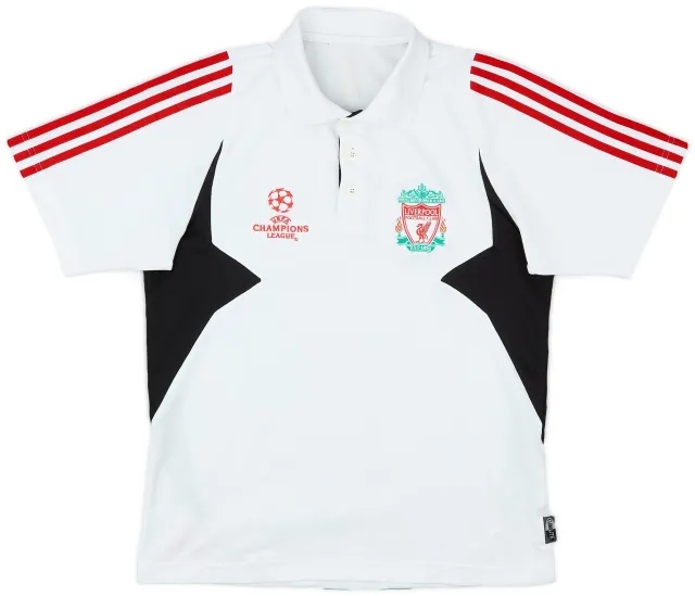 2007-08 Liverpool adidas CL Polo Shirt - 8/10 - (M)