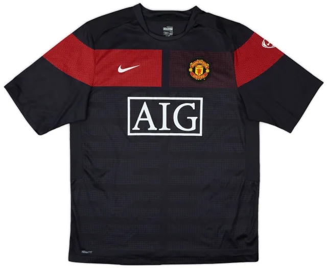 2009-10 Manchester United Nike Training Shirt - 7/10 - (L)