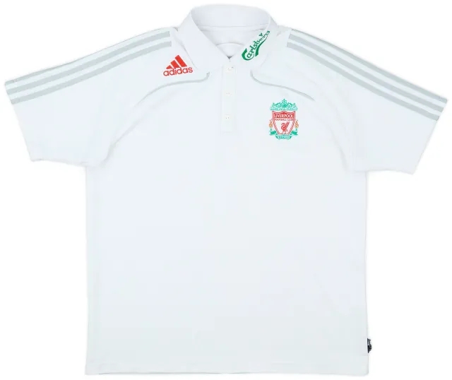 2008-09 Liverpool adidas Polo Shirt - 9/10 - (L)