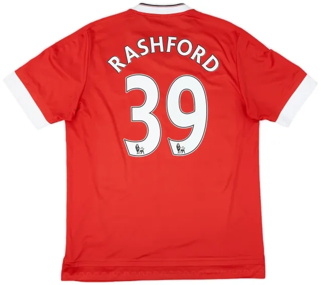 2015-16 Manchester United Home Shirt Rashford #39 - 7/10 - (L)