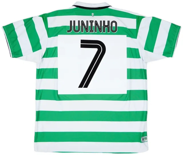 2004-05 Celtic Home Shirt Juninho #7 - 7/10 - (XL)