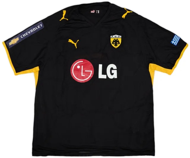 2008-09 AEK Athens Away Shirt - 8/10 - (XXL)
