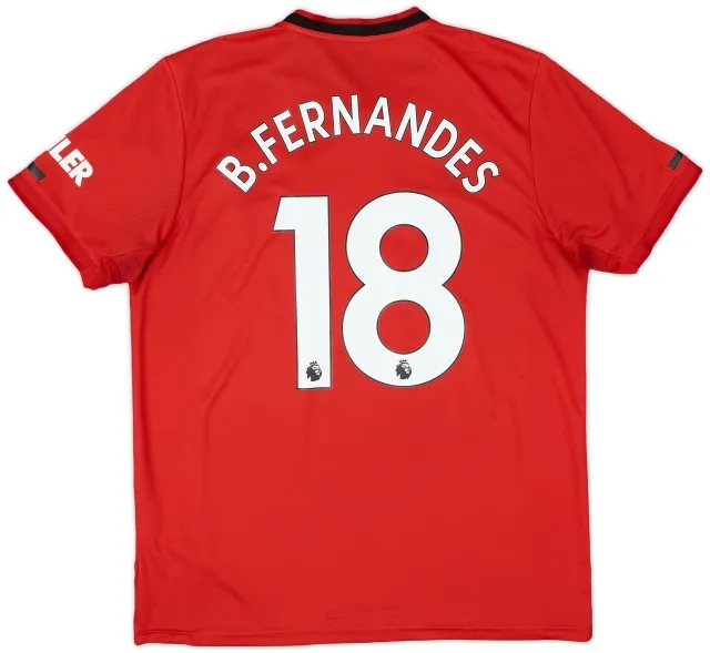 2019-20 Manchester United Home Shirt B.Fernandes #18 - 7/10 - (L)