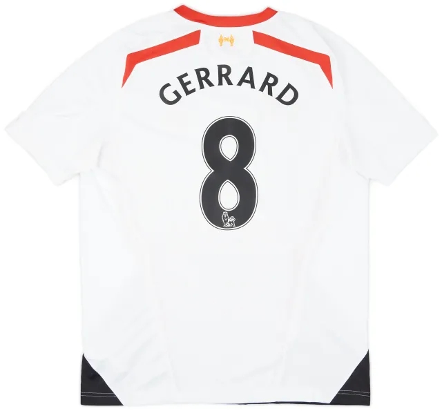 2013-14 Liverpool Away Shirt Gerrard #8 - 7/10 - (XL)