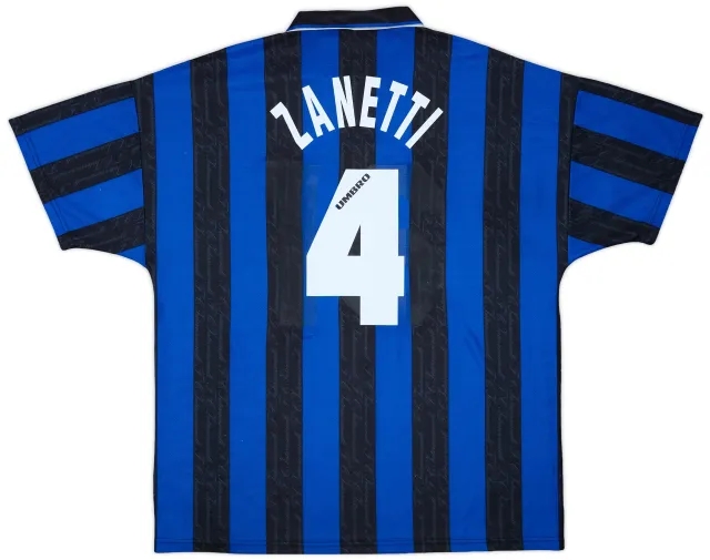 1996-97 Inter Milan Home Shirt Zanetti #4 - 5/10 - (XL)