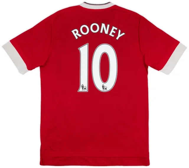 2015-16 Manchester United Home Shirt Rooney #10 - 4/10 - (M)