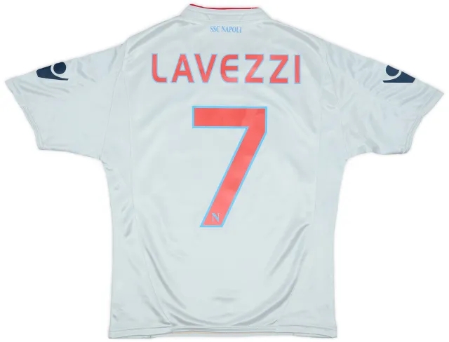 2009-10 Napoli Away Shirt Lavezzi #7 - 9/10 - (XS)