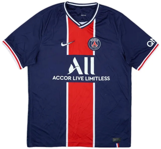 2020-21 Paris Saint-Germain Home Shirt - 8/10 - (L)