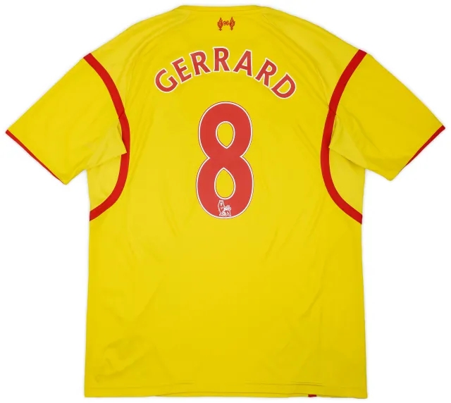 2014-15 Liverpool Away Shirt Gerrard #8 - 6/10 - (L)