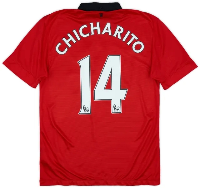 2013-14 Manchester United Home Shirt Chicharito #14 - 8/10 - (S)