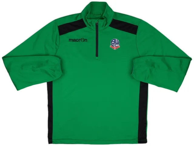 2014-15 Bolton Macron 1/4 Zip Training Top - 8/10 - (L)