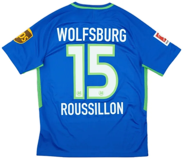 2018-19 Wolfsburg Third Shirt Roussillon #15 - 9/10 - (M)