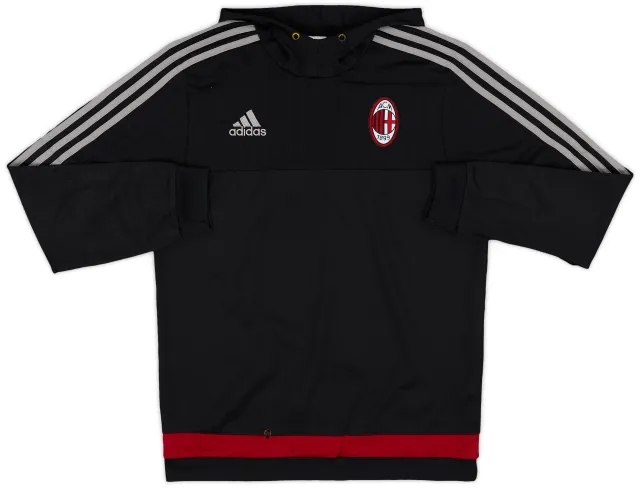 2015-16 AC Milan adidas Hooded Top - 5/10 - (M)