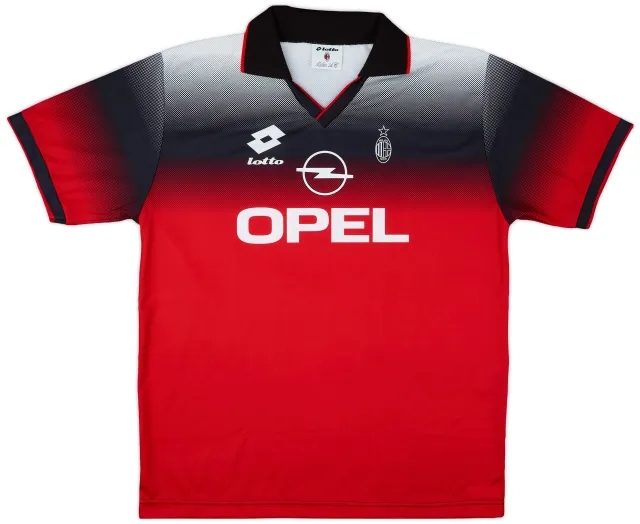 1996-97 AC Milan Lotto Training Shirt - 8/10 - (XXL)