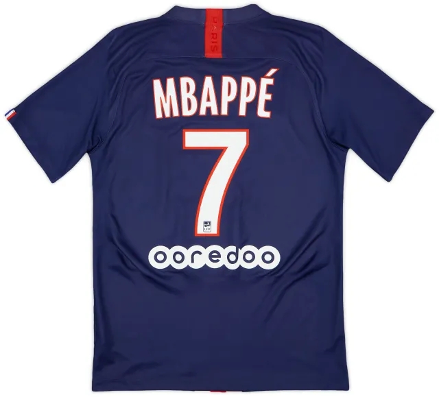 2019-20 Paris Saint-Germain Home Shirt Mbappe #7 - 10/10 - (S)