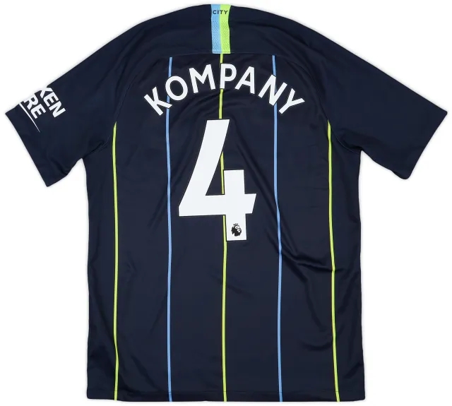 2018-19 Manchester City Away Shirt Kompany #4 - 9/10 - (M)