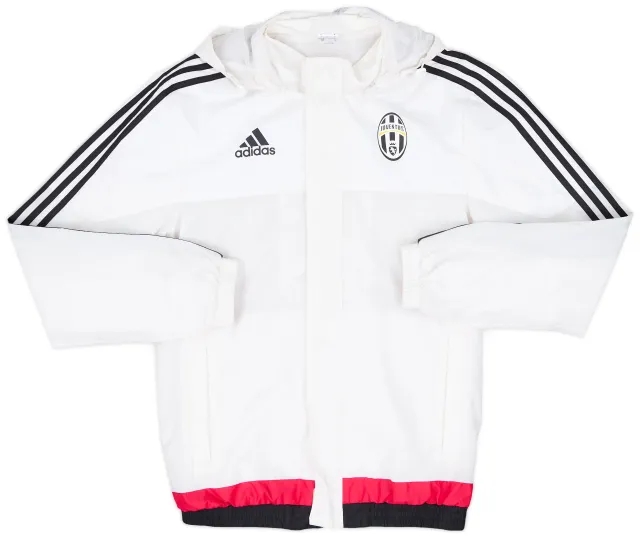 2015-16 Juventus adidas Hooded Rain Jacket - 7/10 - (S)