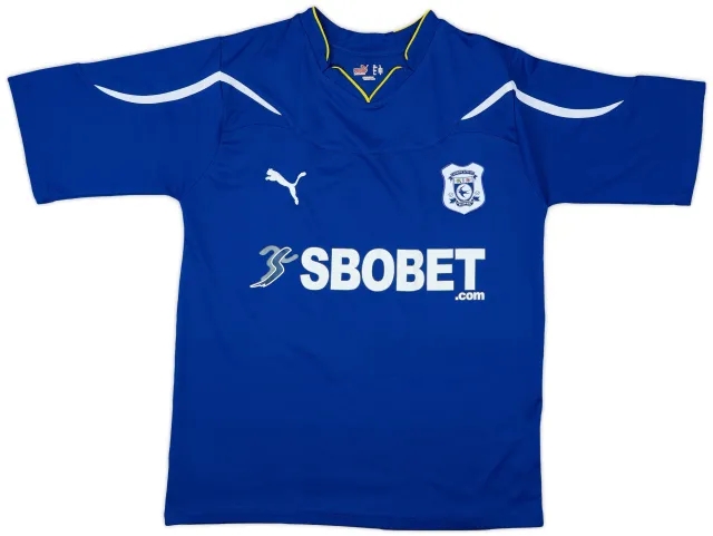 2010-11 Cardiff Home Shirt - 9/10 - (L)