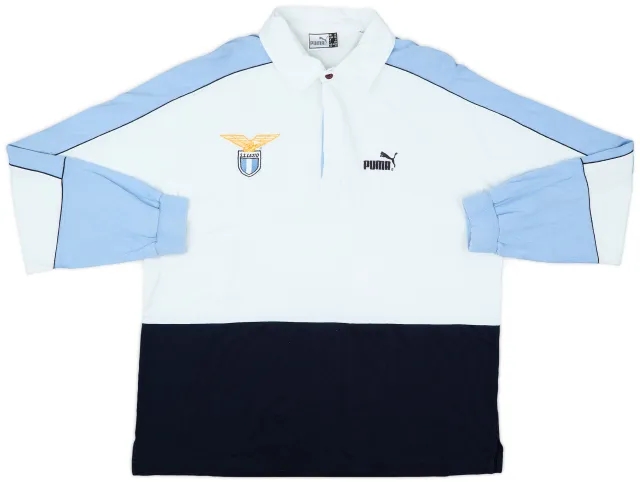 2000-01 Lazio Puma Polo L/S Shirt - 9/10 - (XL)