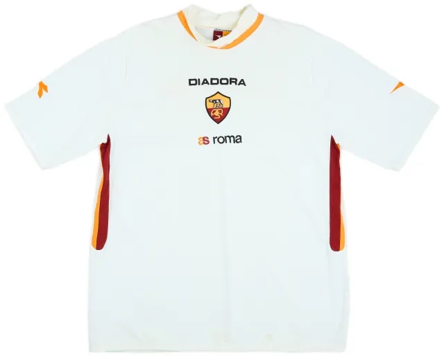 2003-04 Roma Diadora Training Shirt - 6/10 - (XL)