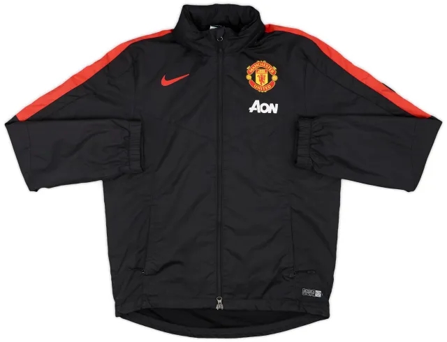 2014-15 Manchester United Nike Hooded Rain Jacket - 8/10 - (M)