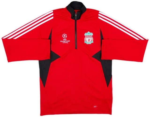 2009-10 Liverpool adidas CL 1/4 Zip Training Top - 7/10 - (M)