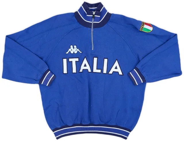 1999-00 Italy Kappa 1/4 Zip Sweat Top - 7/10 - (L)