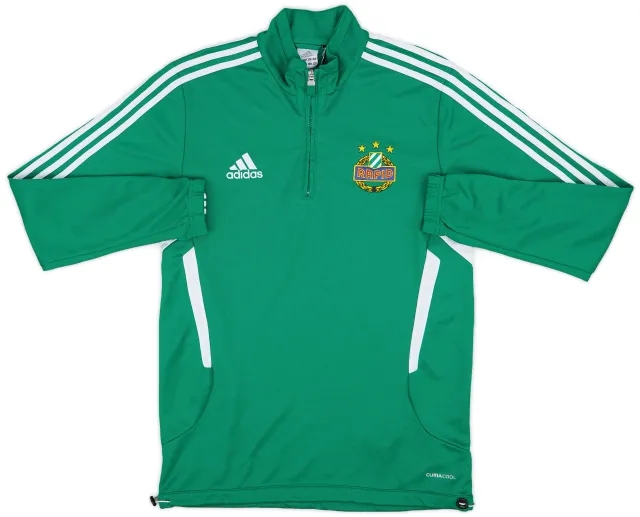 2012-13 Rapid Vienna adidas 1/4 Zip Track Jacket - 9/10 - (M)