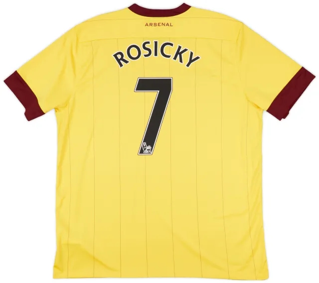 2010-13 Arsenal Away Shirt Rosicky #7 - 8/10 - (XL)