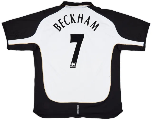 2001-02 Manchester United Centenary Away/Third Shirt Beckham #7 - 6/10 - (XXL)