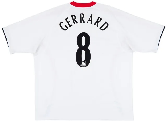 2005-06 Liverpool Away Shirt Gerrard #8 - 8/10 - (XXL)