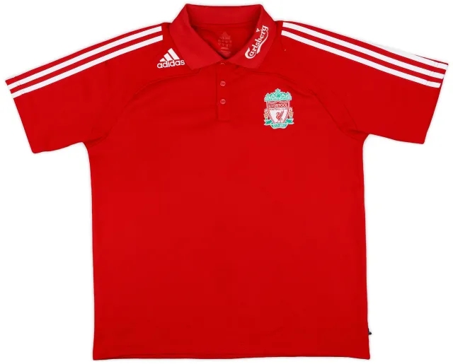 2008-09 Liverpool adidas Polo Shirt - 8/10 - (XL)