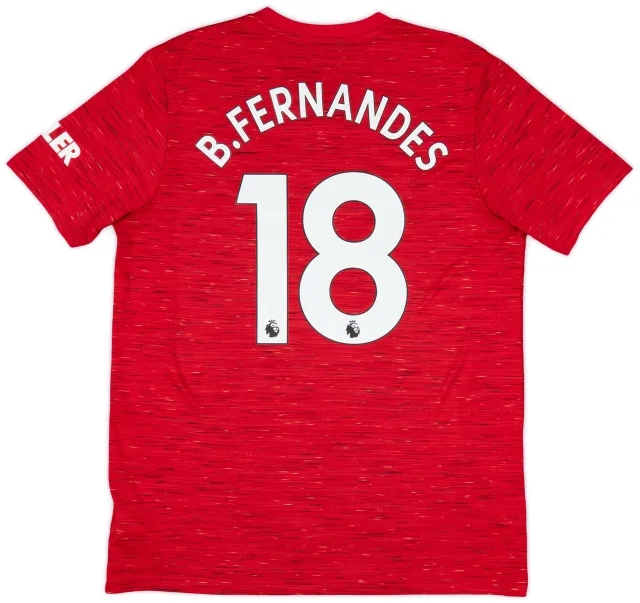 2020-21 Manchester United Home Shirt B.Fernandes #18 - 10/10 - (L)
