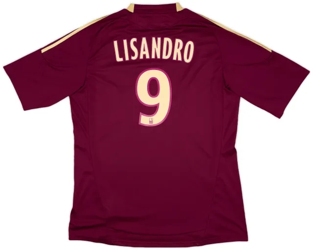2010-11 Lyon Away Shirt Lisandro #9 - 7/10 - (XL)