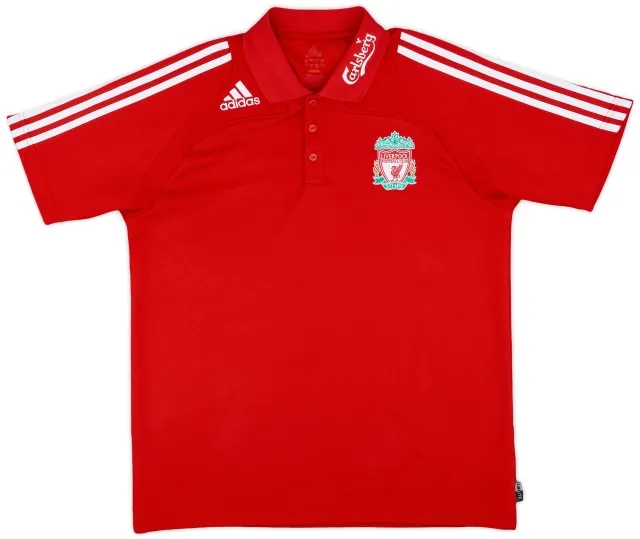 2008-09 Liverpool adidas Polo Shirt - 9/10 - (XL)
