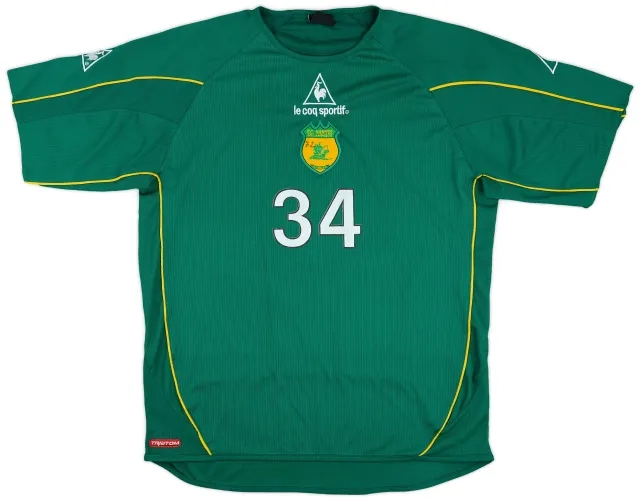 2004-05 Nantes Le Coq Sportif Player Issue Training Shirt #34 - 7/10 - (XL)
