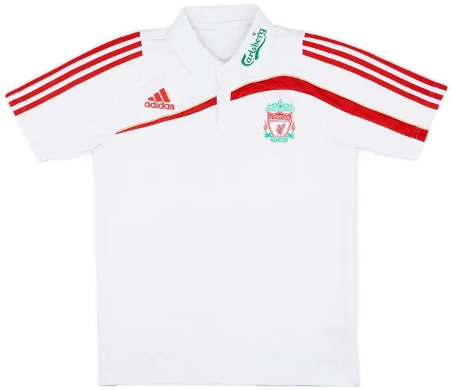 2009-10 Liverpool adidas Polo Shirt - 7/10 - (M)