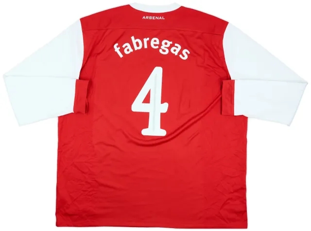 2010-11 Arsenal Home L/S Shirt Fabregas #4 - 7/10 - (3XL)
