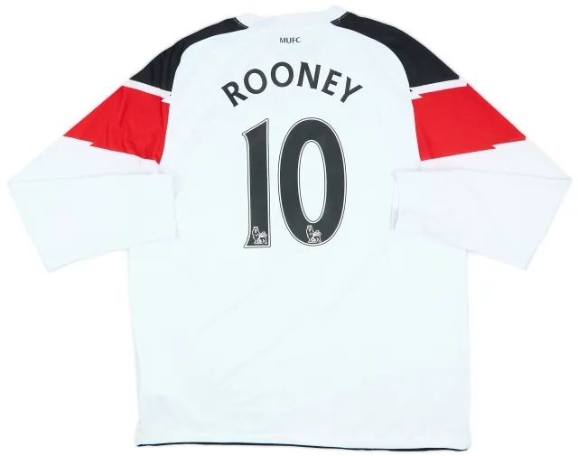 2010-12 Manchester United Away L/S Shirt Rooney #10 - 8/10 - (XL)