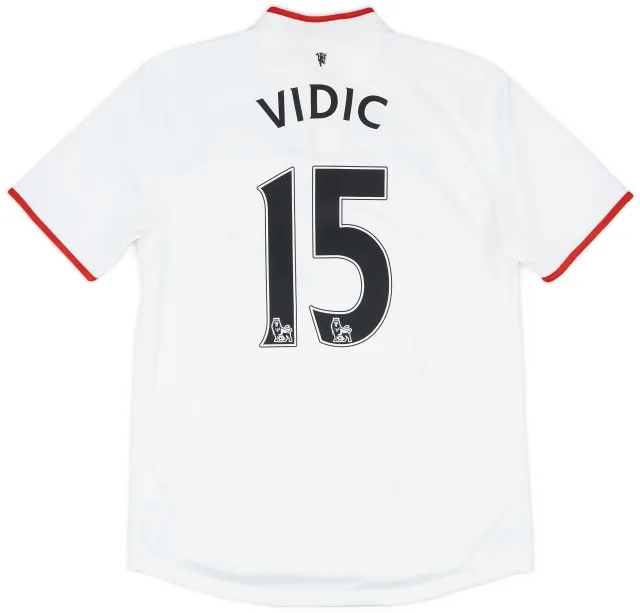 2012-14 Manchester United Away Shirt Vidic #15 - 8/10 - (M)