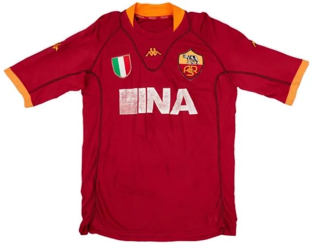 2001-02 Roma Home Shirt - 5/10 - (L)