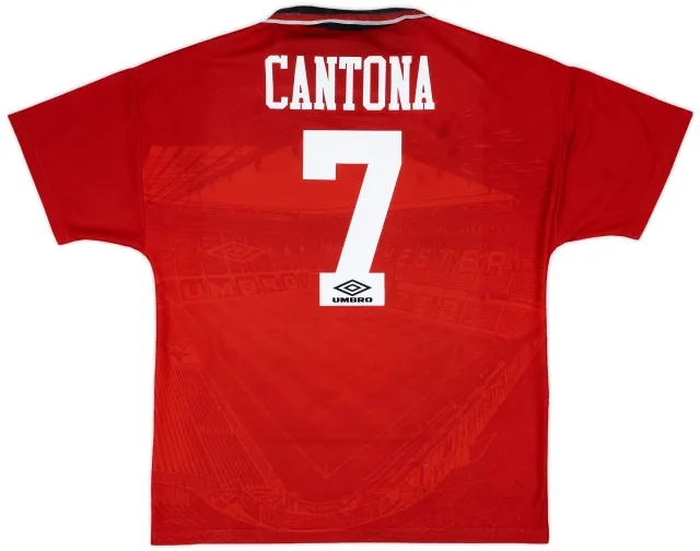 1994-96 Manchester United Home Shirt Cantona #7 - 7/10 - (L)