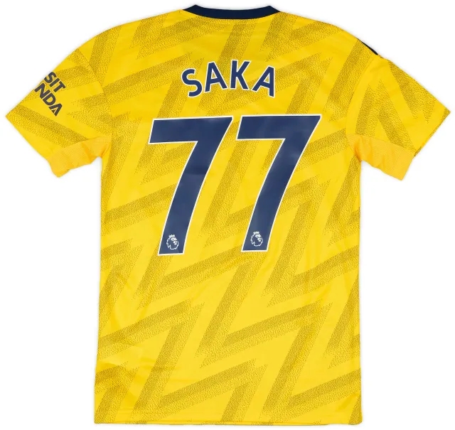 2019-20 Arsenal Away Shirt Saka #77 - 10/10 - (XS)