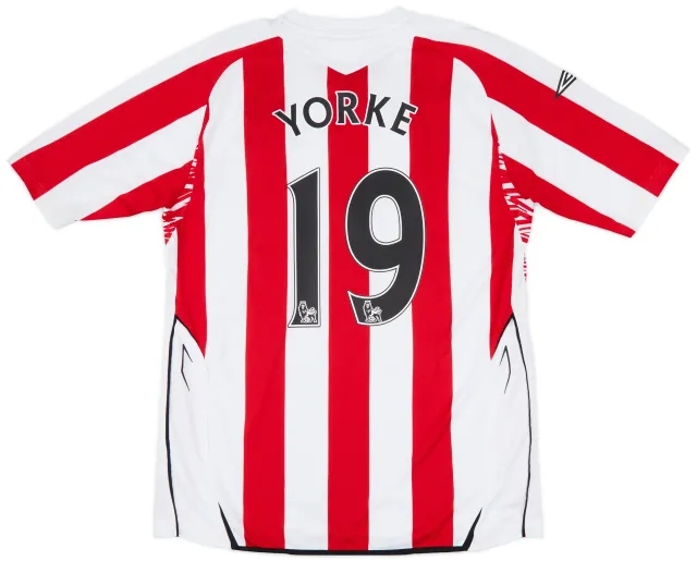 2007-08 Sunderland Home Shirt Yorke #19 - 7/10 - (L)