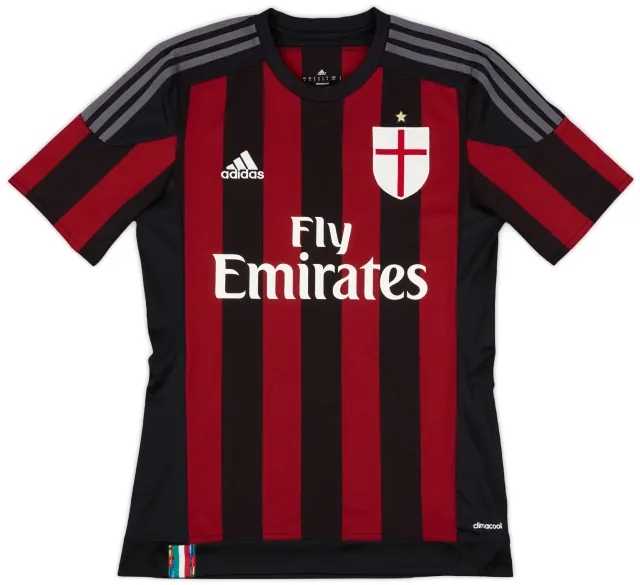 2015-16 AC Milan Home Shirt - 8/10 - (S)