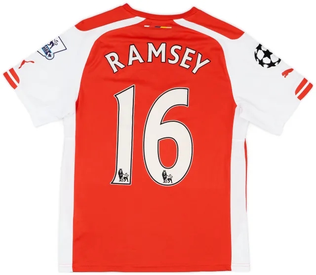 2014-15 Arsenal Home Shirt Ramsey #16 - 6/10 - (S)