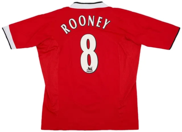 2004-06 Manchester United Home Shirt Rooney #8 - 6/10 - (L)