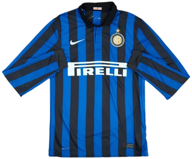 2011-12 Inter Milan Home L/S Shirt - 8/10 - (S)